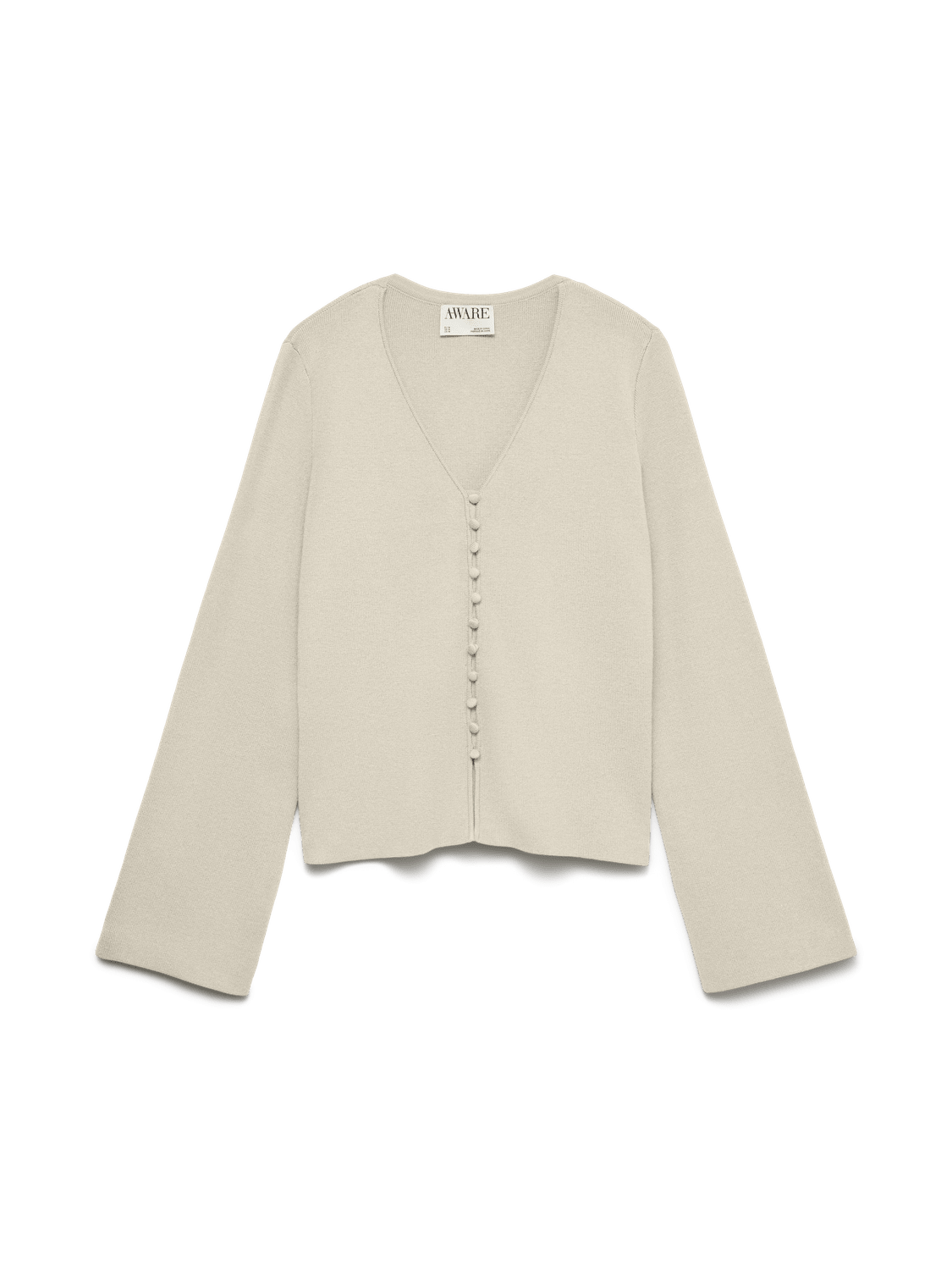 AWHANNA Knitted Cardigan - Whitecap Gray - VERO MODA & VILA Bergvik